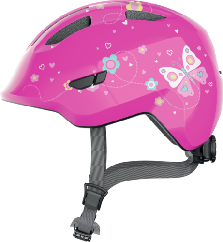 Przejdź do produktu Kask rowerowy dziecięcy Abus Smiley 3.0 Pink Butterfly Shiny S 45-50cm