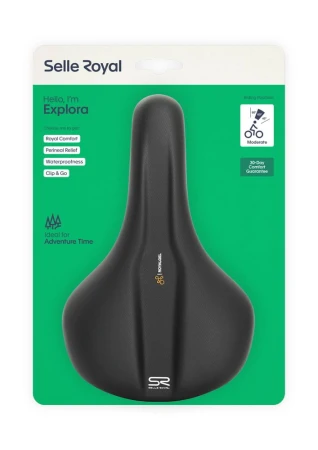 Siodło SELLEROYAL EXPLORA MODERATE 60st. żelowe, unisex, 415g (NEW) - rove.pl