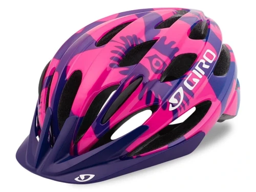 Przejdź do produktu Kask dziecięcy Giro Raze berry blue flowers roz. 50-57 cm