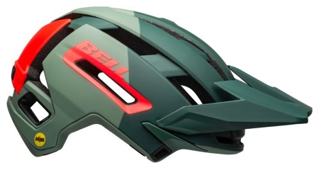 Kask mtb BELL SUPER AIR MIPS SPHERICAL matte gloss green infrared roz. L (58-62 cm) (NEW) - rove.pl