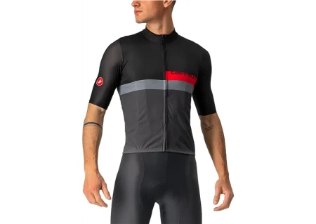 Koszulka rowerowa Castelli A Blocco Black