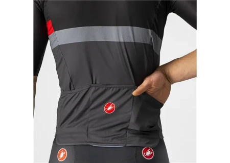 Koszulka rowerowa Castelli A Blocco Black