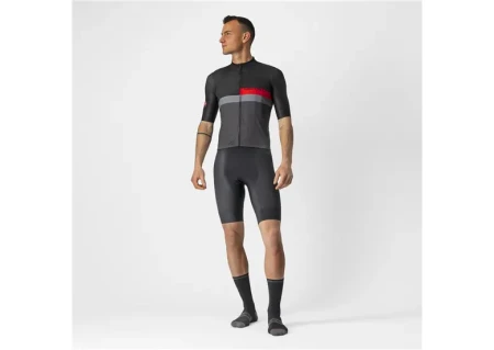 Koszulka rowerowa Castelli A Blocco Black