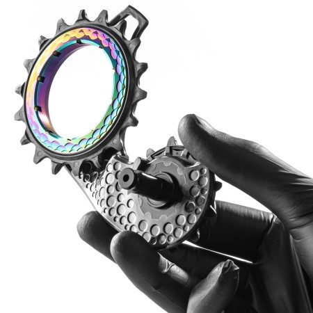 Wózek przerzutki Absoluteblack HollowCage V2 Carbon Ceramic R8100, złoty - rove.pl