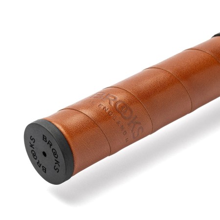 Chwyty BROOKS WILLOW LEATHER GRIPS, Honey, Rozmiar 130/130