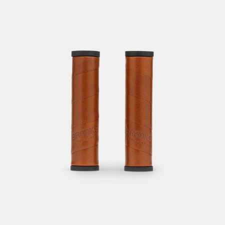 Chwyty BROOKS WILLOW LEATHER GRIPS, Honey, Rozmiar 130/130