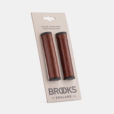 Chwyty BROOKS WILLOW LEATHER GRIPS, Brown, Rozmiar 130/130