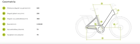 Geometria Rower elektryczny EcoBike D1 Trekking