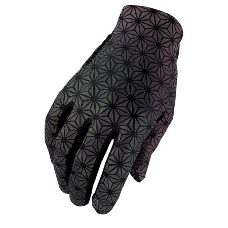 Rękawiczki Supacaz SupaG Clarino Gloves – Oil Slick Reflective (Long - L) - rove.pl