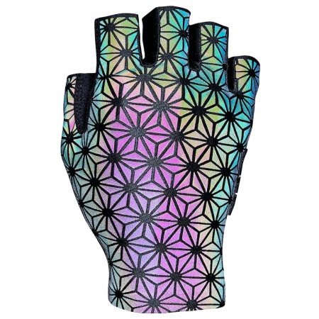 Rękawiczki Supacaz SupaG Clarino Gloves – Oil Slick Reflective (L) - rove.pl