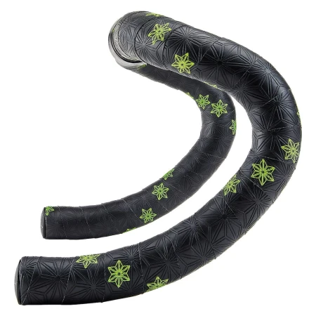 Owijka Supacaz Super Sticky Kush - Star Fade - Neon Green + Black Star Plugz - rove.pl