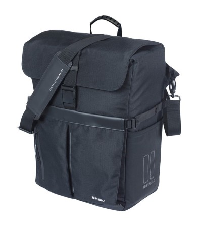 Torba BASIL MOVE COMMUTER BICYCLE BAG, MIK HOOKS, 15L, Wodoodporna, Black - rove.pl