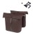 Sakwa miejska podwójna BASIL CITY DOUBLE PANNIER BAG MIK 28-32L, MIK System (ready to go), roasted brown - rove.pl