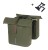 Sakwa miejska podwójna BASIL CITY DOUBLE PANNIER BAG MIK 28-32L, MIK System (ready to go), moss green - rove.pl
