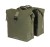 Sakwa podwówjna BASIL SOHO DOUBLE PANNIER BAG NORDLICHT Universal Bridge System 41L, 100% wodoodporna moss green oświetlenie Nordlicht Technology (NEW) - rove.pl