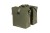 Sakwa podwówjna BASIL SOHO DOUBLE PANNIER BAG NORDLICHT Universal Bridge System 41L, 100% wodoodporna moss green oświetlenie Nordlicht Technology (NEW)