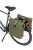 Sakwa podwówjna BASIL SOHO DOUBLE PANNIER BAG NORDLICHT Universal Bridge System 41L, 100% wodoodporna moss green oświetlenie Nordlicht Technology (NEW)
