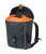 Sakwa miejska pojedyncza BASIL MILES TARPAULIN DAYPACK 17L, Hook On System, 100% wodoodporna black orange (NEW) - rove.pl