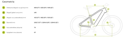 Geometria Rower elektryczny Ecobike RX 500 Black Red SUV CAN - r.19