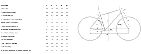 Geometria Rower Merida BIG.NINE 300 Lite mettalic teal (black)