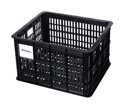 Przejdź do produktu Kosz na kierownicę/bagażnik BASIL BICYCLE CRATE M, 29.5L, recycled synthetic, black (NEW)