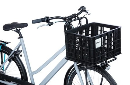 Kosz na kierownicę/bagażnik BASIL BICYCLE CRATE M, 29.5L, recycled synthetic, black (NEW)