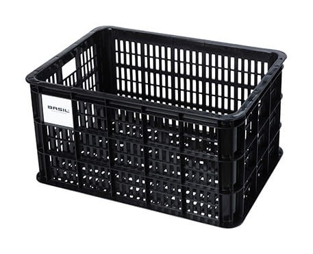 Przejdź do produktu Kosz na kierownicę/bagażnik BASIL BICYCLE CRATE L, 40L, recycled synthetic, black (NEW)