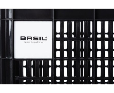 Kosz na kierownicę/bagażnik BASIL BICYCLE CRATE L, 40L, recycled synthetic, black (NEW) - rove.pl