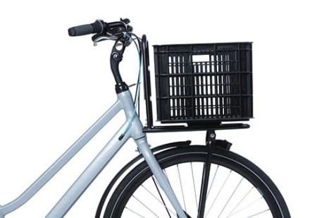 Kosz na kierownicę/bagażnik BASIL BICYCLE CRATE L, 40L, recycled synthetic, black (NEW) - rove.pl