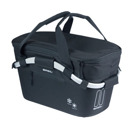 Kosz na tylny bagażnik BASIL CLASSIC CARRY ALL ISO, MIK z adapterem do mocowania (ready to go), 18L, Czarny - rove.pl