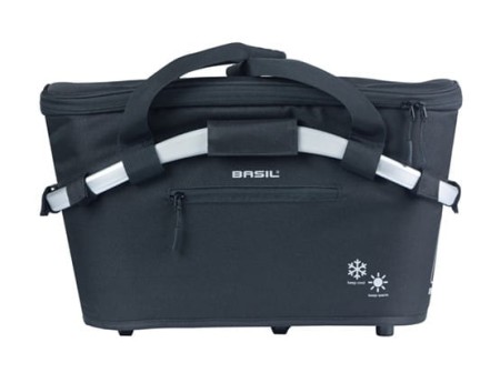 Kosz na tylny bagażnik BASIL CLASSIC CARRY ALL ISO, MIK z adapterem do mocowania (ready to go), 18L, Czarny - rove.pl