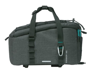 Torba na bagażnik BASIL DISCOVERY 365D TRUNKBAG MIK M 9L, MIK System (ready to go) wodoodporna black melee - rove.pl