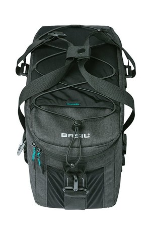 Torba na bagażnik BASIL DISCOVERY 365D TRUNKBAG MIK M 9L, MIK System (ready to go) wodoodporna black melee - rove.pl