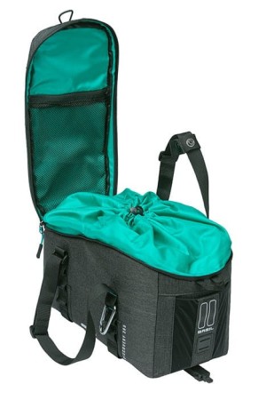Torba na bagażnik BASIL DISCOVERY 365D TRUNKBAG MIK M 9L, MIK System (ready to go) wodoodporna black melee - rove.pl