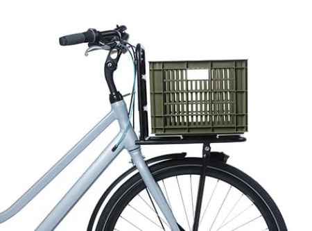 Kosz na kierownicę/bagażnik BASIL BICYCLE CRATE M, 29.5L, recycled synthetic, moss green (NEW)
