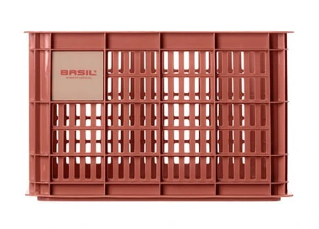Kosz na kierownicę/bagażnik BASIL BICYCLE CRATE M, 29.5L, recycled synthetic, terra red (NEW) - rove.pl