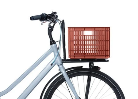 Kosz na kierownicę/bagażnik BASIL BICYCLE CRATE M, 29.5L, recycled synthetic, terra red (NEW)