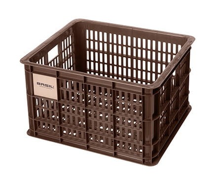 Przejdź do produktu Kosz na kierownicę/bagażnik BASIL BICYCLE CRATE M, 27L, recycled synthetic, brown (NEW)