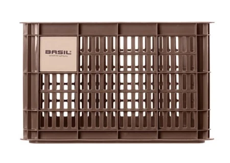 Kosz na kierownicę/bagażnik BASIL BICYCLE CRATE M, 27L, recycled synthetic, brown (NEW) - rove.pl