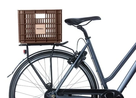 Kosz na kierownicę/bagażnik BASIL BICYCLE CRATE M, 27L, recycled synthetic, brown (NEW)