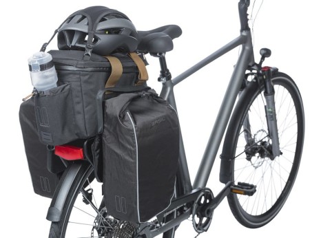 Torba na bagażnik BASIL MILES TRUNKBAG XL PRO MIK 9-36L, MIK System 2.0 (ready to go, 100% wodoodporna black slate - rove.pl