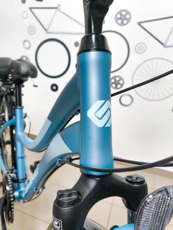 Rower Unibike Emotion EQ26 główka ramy, zbliżenie