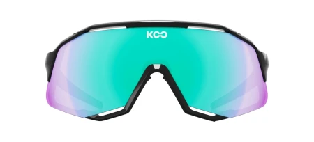Okulary Koo Demos Black, Green Mirror Lenses
