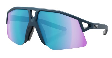 Okulary Koo Hype Dark Blue Matt, Turquoise Mirror Lenses - rove.pl