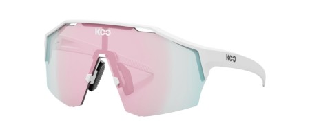 Okulary Koo Alibi White Matt Fuchsia Photochromic Mirror Lenses, Large