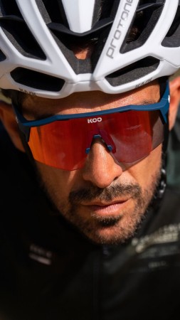 Okulary Koo Alibi Dark Blue Matt, Red Photochromic Mirror Lenses, Large - rove.pl