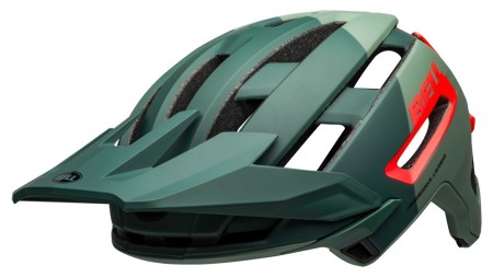 Kask mtb BELL SUPER AIR SPHERICAL matte gloss green infrared roz. S (52–56 cm) - rove.pl