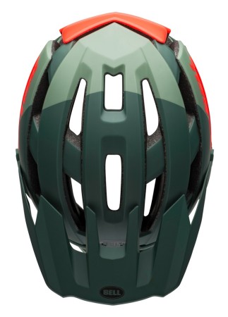 Kask mtb BELL SUPER AIR SPHERICAL matte gloss green infrared roz. S (52–56 cm)
