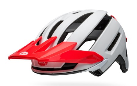 Kask mtb BELL SUPER AIR SPHERICAL matte gloss white infrared roz. L (58-62 cm) - rove.pl