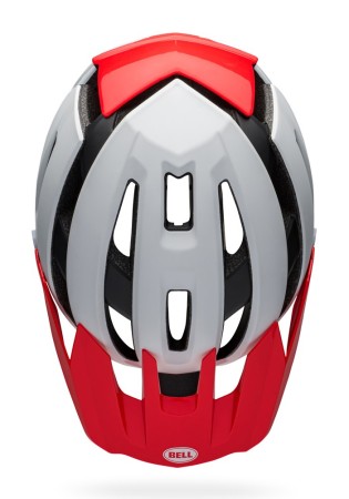 Kask mtb BELL SUPER AIR SPHERICAL matte gloss white infrared roz. L (58-62 cm) - rove.pl